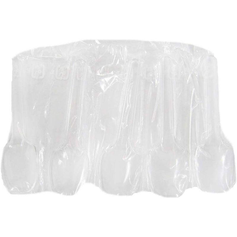 スプーン 8cm 透明 ミニスプーン 300本 (100本×3セット) プラスチック製 透明袋入り｜melone-shop｜03