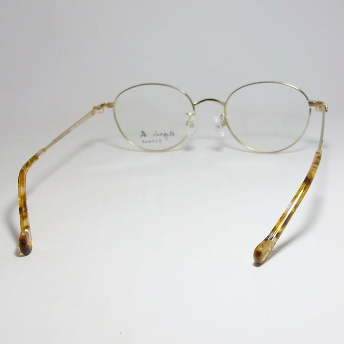 agnes b. アニエス・ベー　レディース 眼鏡 メガネ フレーム 37-0019-2　サイズ46 度付可 ベージュ　ゴールド｜melook｜04