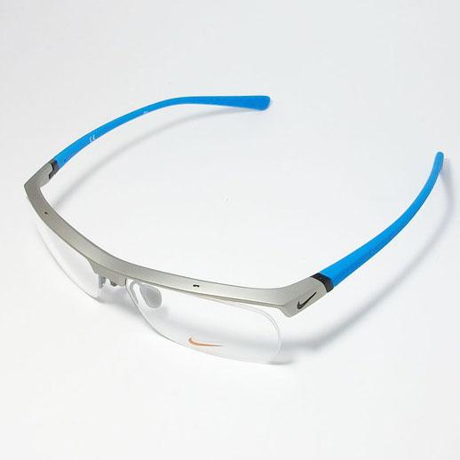 NIKE ナイキ VORTEX ボルテックス 軽量 スポーツ 眼鏡 メガネ フレーム 7071/2-080-57　マットライトグレイ/ブルー｜melook｜03