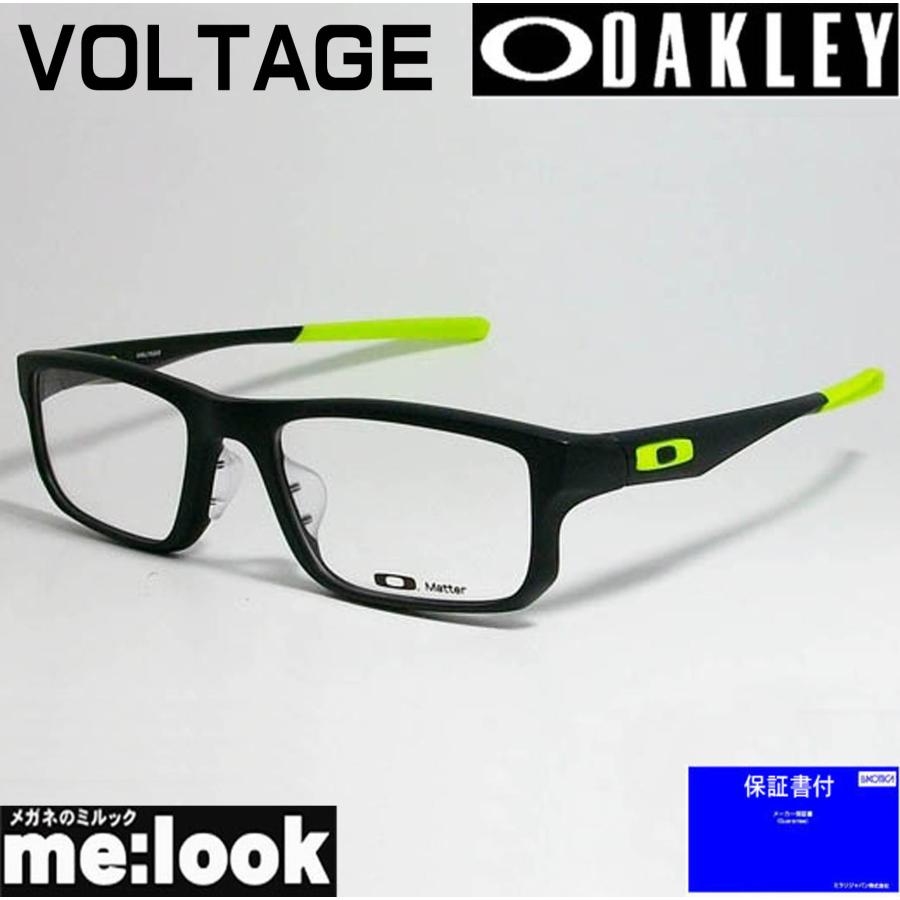 OAKLEY オークリー ミラリ正規品 眼鏡 メガネ 古典 フレーム OX8066-0753 ボルテージ 豪奢な VOLTAGE サテンブラック ASIAN FIT
