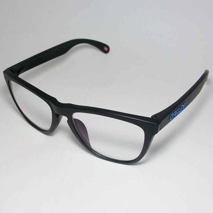 OAKLEY オークリー OO9245-61DATE 伊達クリア FROGSKINS フロッグスキン 009245-6154 ASIAN FIT サテンブラック｜melook｜03