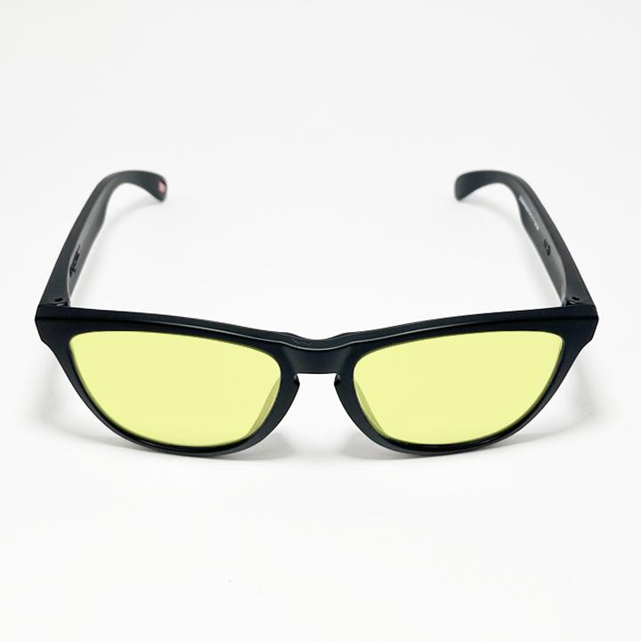 [ OAKLEY × ReVision ] オークリー サングラス 9245-S-RECY 9245 ブラック イエロー FROGSKINS / フロッグスキン ReVision製レンズ Classic Yellow 9245-D054, 9245-8754などのフレームを使用 マットブラック ASIAN FIT / アジアンフィット OAKLEY（オークリー） × ReVision サングラス 9245-S-RECPK 9245