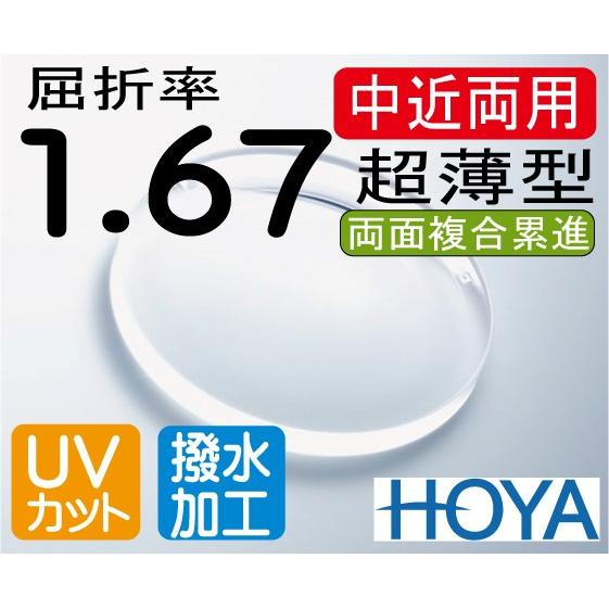 HOYA 超薄型中近両用レンズ 違和感が少なく自然 テレビが見える老眼鏡