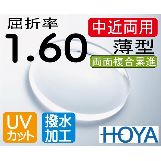 HOYA 薄型中近両用レンズ 違和感が少なく自然 テレビが見える老眼鏡