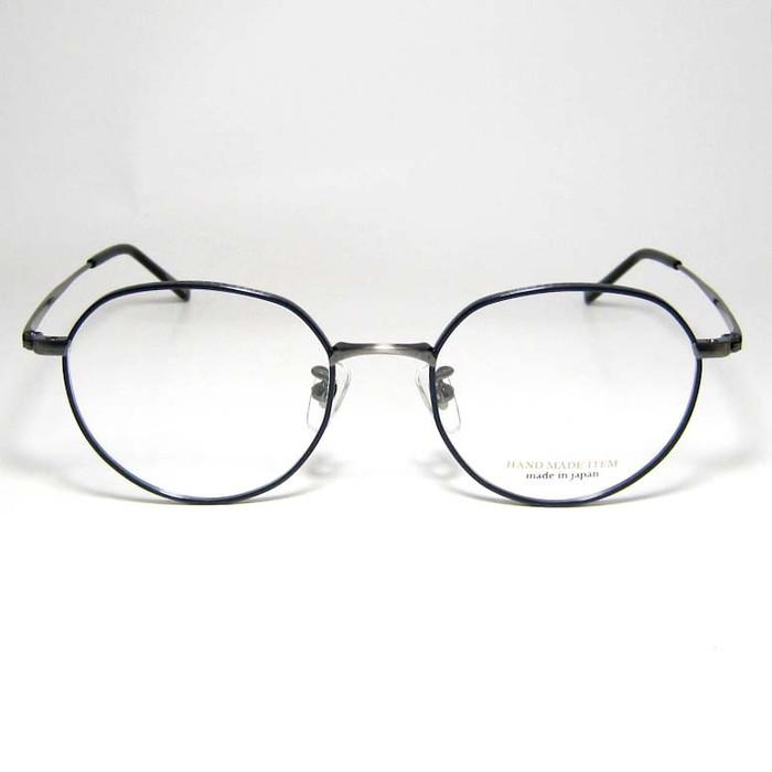 NOVA ノヴァ HAND MADE ITEM ハンドメイド 国産 ラウンド ボストン クラシック 眼鏡 メガネ フレーム サングラス H3101-7-49 度付可 ネイビー ガンメタル リビジョン製レンズでお好きなサングラス作成可能 NOVA ノヴァ HAND MADE ITEM ハンドメイド 国産 ラウンド ボストン