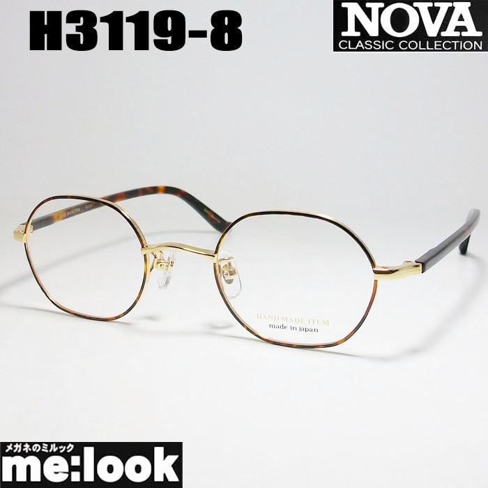 NOVA ノヴァ HAND MADE ITEM 国産 ラウンド ボストン クラシック 眼鏡