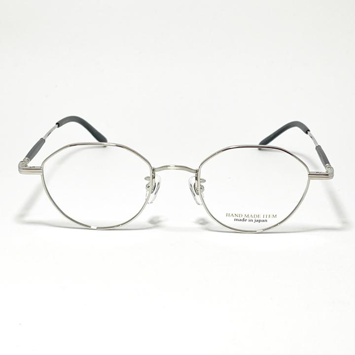 [ NOVA ] ノヴァ Hand made Item ハンドメイドアイテム 国産 メガネ 眼鏡 フレーム 男女兼用 H3133-7-47 ボストン メタル ダークシルバー ブラック Silver 日本製  Hand made in Japan NOVA ] ノヴァ Hand made Item ハンドメイドアイテム 国産 メガネ 眼鏡