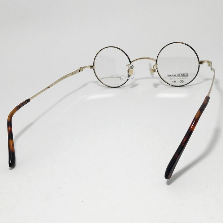 John Lennon ジョンレノン 日本製 made in Japan 丸メガネ クラシック 眼鏡 メガネ フレーム サングラス JL1128-1-39 度付可 ブラウンデミ　ゴールド リビジョン製レンズでお好きなサングラス作成可能 John Lennon ジョンレノン 日本製 made in Japan 丸メガネ クラシック