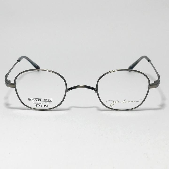 John Lennon ジョンレノン 日本製 made in Japan 丸メガネ クラシック 眼鏡 メガネ フレーム サングラス JL1132-4-41 度付可 アンティークグレー リビジョン製レンズでお好きなサングラス作成可能 John Lennon ジョンレノン 日本製 made in Japan 丸メガネ クラシック