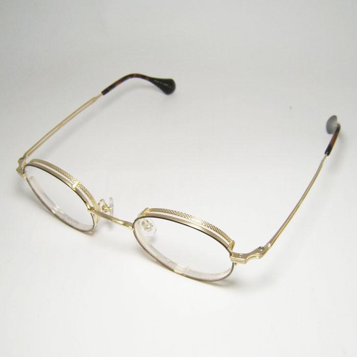 John Lennon ジョンレノン 日本製 丸メガネ クラシック 眼鏡 メガネ フレーム サングラス　JLP312-1-45　度付可 ブラウンデミ　ゴールド　リビジョン製レンズでお好きなサングラス作成可能 John Lennon ジョンレノン 日本製 made in Japan クラシック 眼鏡