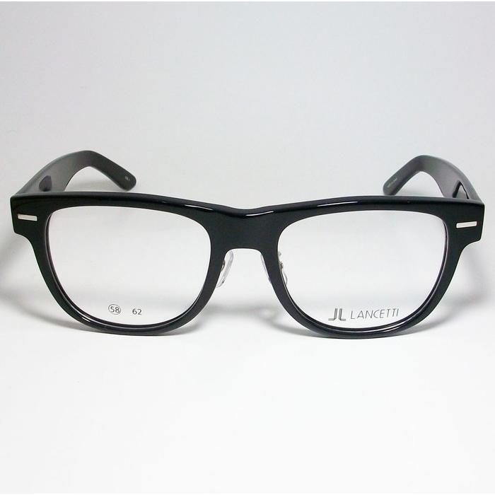 LANCETTI　ランチェッティ ビックサイズ 大きいメガネ ラージフレーム ビックフレーム 眼鏡 メガネ フレーム LS-K12F-1-58 度付可 ブラック｜melook｜02
