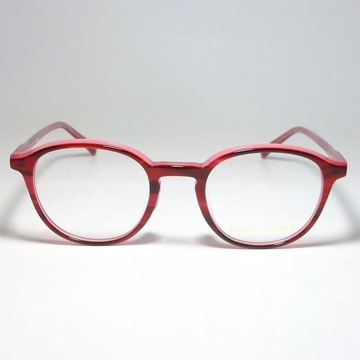 MERCURYDUO マーキュリーデュオ　レディース クラシック 眼鏡 メガネ フレーム MDF8053-2サイズ47 度付可 ワインレッドササ　ピンク　MDF8053-2-47｜melook｜02