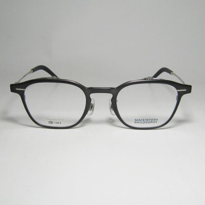MACKINTOSH PHILOSOPHY マッキントッシュ フィロソフィー 跳ね上げ ハネアゲ 眼鏡 メガネ フレーム サングラス MP3008-2-48 度付可 マットクールグレー / ヘアラインシルバー リビジョン製レンズでお好きなサングラス作成可能 MACKINTOSH PHILOSOPHY（マッキントッシュフィロソフィー
