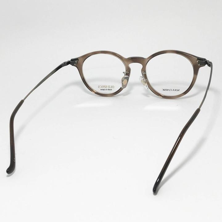 NOVA CLASSIC ノヴァ クラシック HAND MADE ITEM ハンドメイド 国産 クラシック 眼鏡 メガネ フレーム サングラス OS5042-4-45 度付可 クリアブラウン リビジョン製レンズでお好きなサングラス作成可能 NOVA CLASSIC ノヴァ クラシック HAND MADE ITEM ハンドメイド 国産