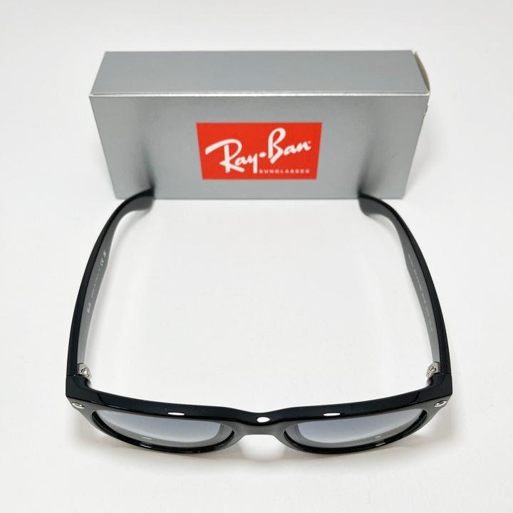 Ray-Ban レイバン RB2132F サングラス ブラック ×クリアグラディエントブルー ルックスオティカジャパン正規品 NEW WAYFARER /ニューウェイファーラー 55サイズの画像