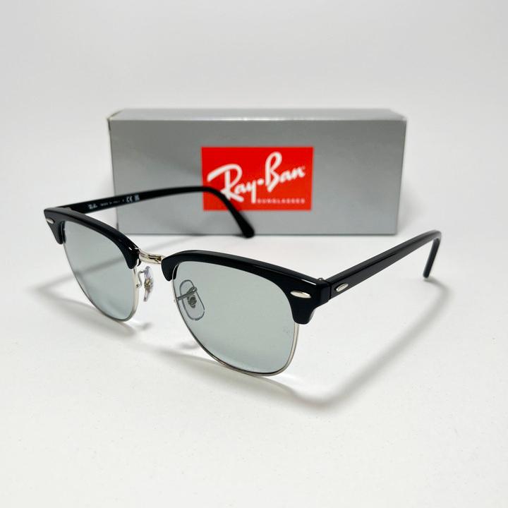 【美品】B&L Ray-Ban クラブマスター W1263 ブラック オーバル クラブマスターオーバルレイバン3946-130331-サイズ52サングラス/正規