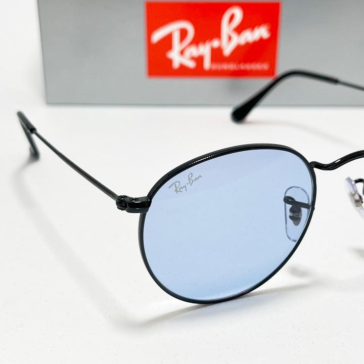 Ray-Ban（レイバン） RB3447 ブルー ラウンドメタル サングラス