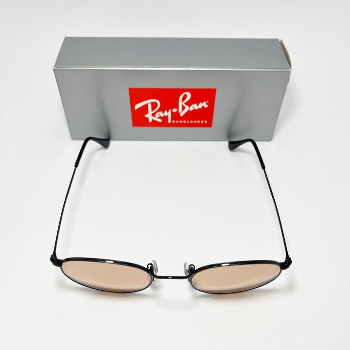 Ray-Ban ラウンドサングラス ブラック/オレンジ Ray-Ban レイバン 偏光サングラス RB3565 00248 ラウンド JACK