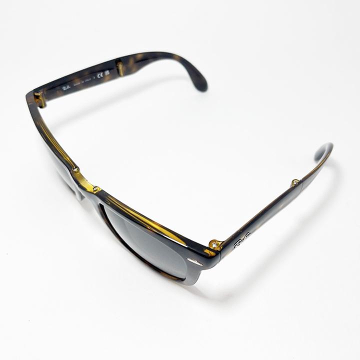 RayBan レイバン 折りたたみ サングラス RB4105-710B1  RB4105-710/B1 ハバナ Folding Wayfarer / フォールディング ウェイファーラー Made In Italy アジアンフィット ウェリントン 折りたたみサングラス Ray-Ban（レイバン） RayBan RB4105-710B1 折りたたみ サングラス