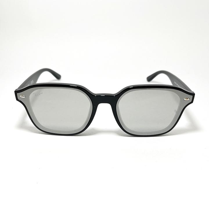 Ray-Ban RB4458D グレー サングラス RB4458D Sunglasses in Black and Light Grey Mirror Silver