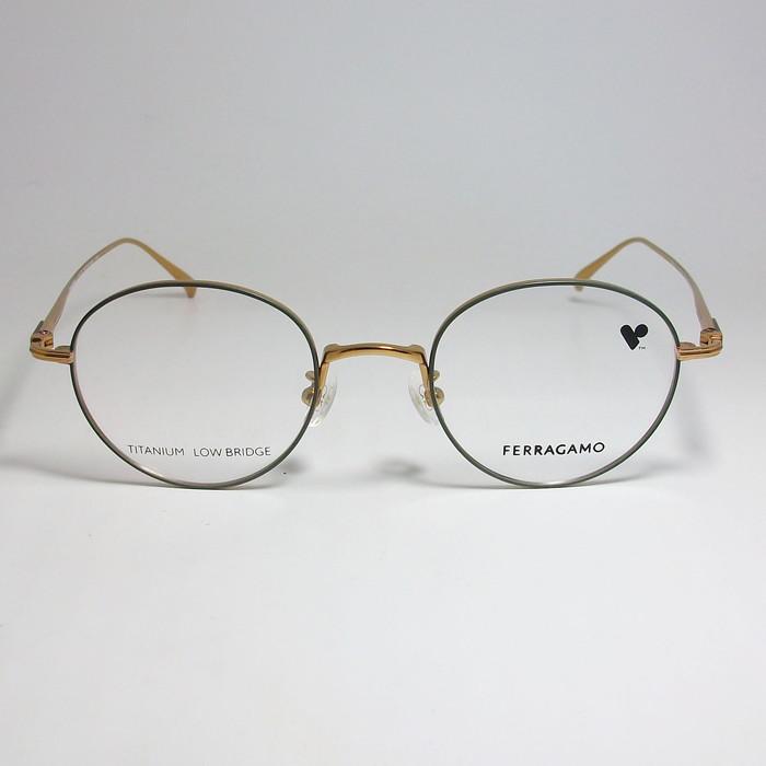 FERRAGAMO（フェラガモ） レディース ラウンド ボストン 眼鏡 メガネ