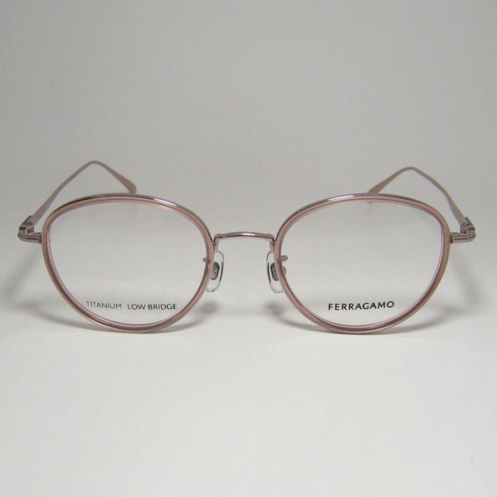 FERRAGAMO フェラガモ レディース ラウンド ボストン 眼鏡 メガネ  