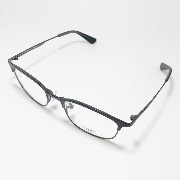 POLICE ポリス 眼鏡 メガネ フレーム サングラス VPLR36J-0S1D-52 度付可 マットブラック　シャイニーダークグレー リビジョン製レンズでお好きなサングラス作成可能 POLICE（ポリス） 眼鏡 メガネ フレーム サングラス VPLR36J-0S1D-52