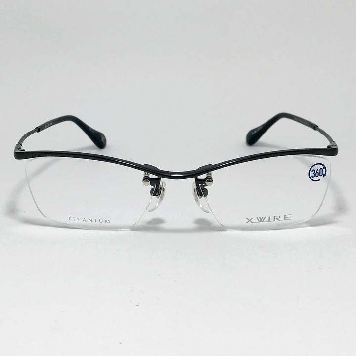X-WIRE エクスワイア メンズ 眼鏡 メガネ フレーム サングラス XW1073-3-55 度付可 ガンメタル リビジョン製レンズでお好きなサングラス作成可能 X-WIRE エクスワイア メンズ 眼鏡 メガネ フレーム サングラス XW1073