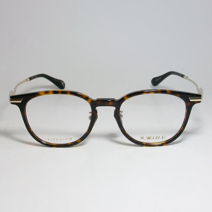 X-WIRE エクスワイア メンズ 眼鏡 メガネ フレーム XW2004-1-49 度付可 ブラウンデミ｜melook｜02