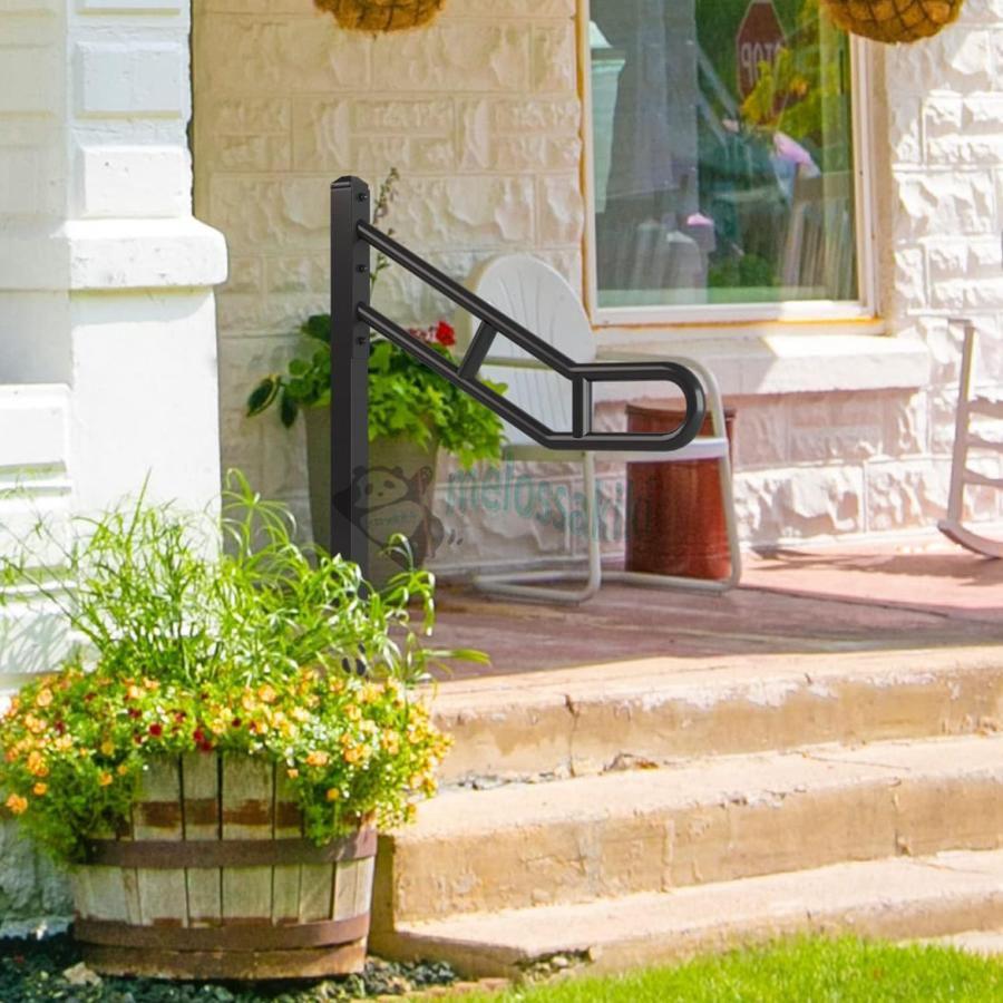 金属製歩行補助手すり 滑り止め付き2個セット