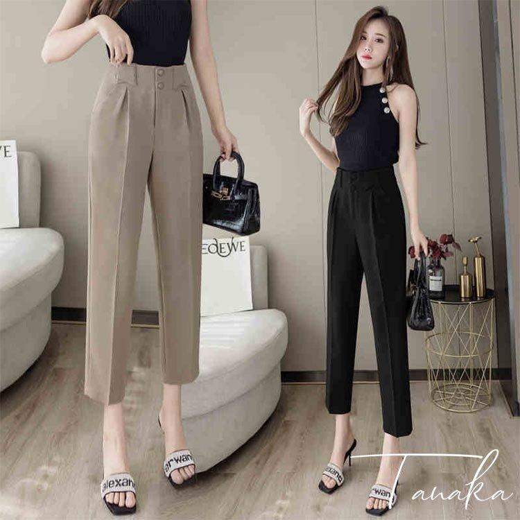 店舗 配送 スラックスパンツ レディース 九分丈 通勤 黒スラックス ストレートズボン ボトムス ビジネス おしゃれ オフィス フォーマル Ol 着痩せ セールsale Www Superavila Com