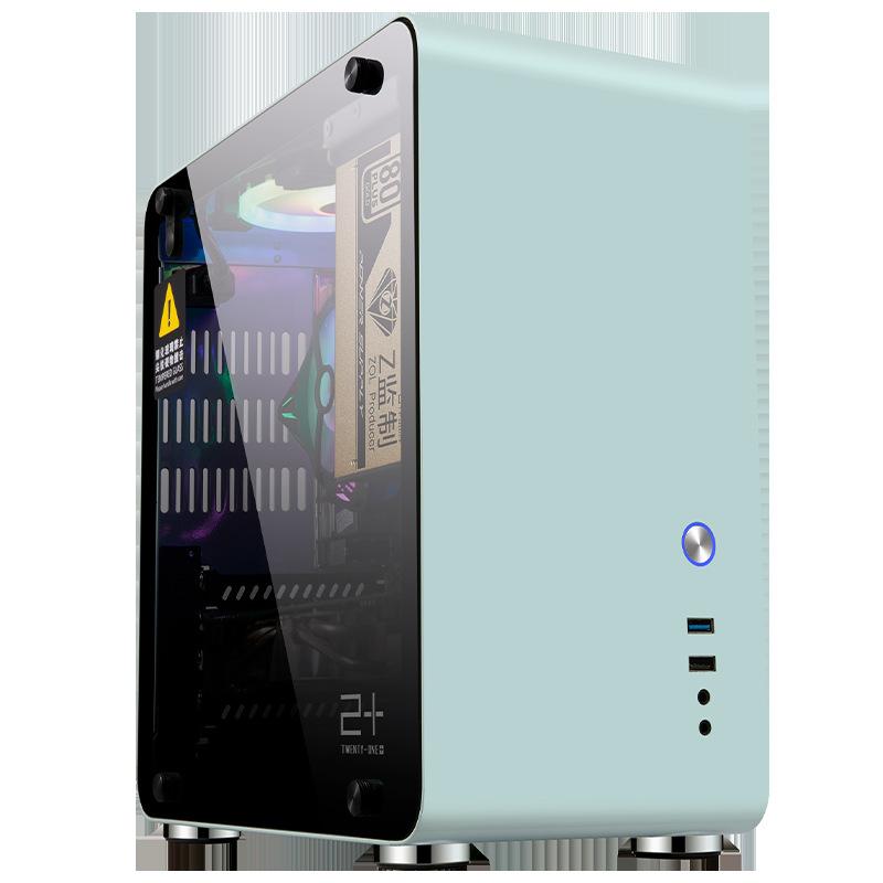 Mate3 G ミドルタワーpcケース 強化ガラス製サイドパネル アルミ合金 M Atx Itx Usb 3 0搭載 ミントグリーン Mate3g Pccase Melville 通販 Yahoo ショッピング