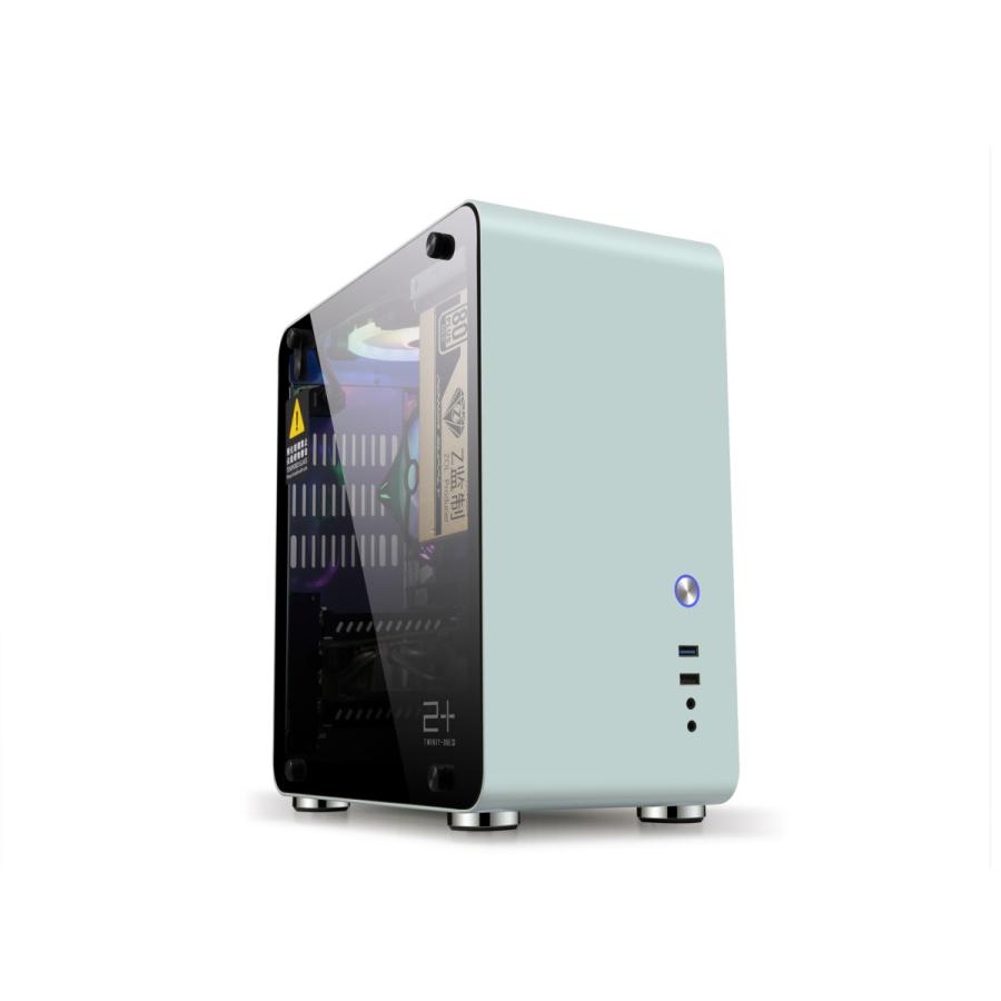 Mate3 G ミドルタワーpcケース 強化ガラス製サイドパネル アルミ合金 M Atx Itx Usb 3 0搭載 ミントグリーン Mate3g Pccase Melville 通販 Yahoo ショッピング