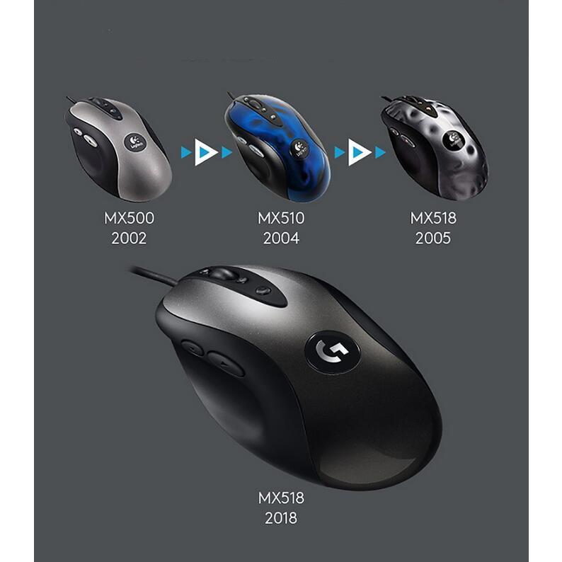 名入れ無料 Logicool オプティカルマウス 1800dpi高精度センサー搭載 Mx 518 Fucoa Cl