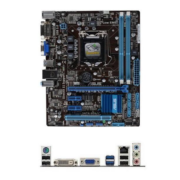 新品 Asus P8B75-M LX PLUS Intel B75マザーボードLGA 1155コンピュータ パーツDDR3PCパーツMicro ATX動作確認済