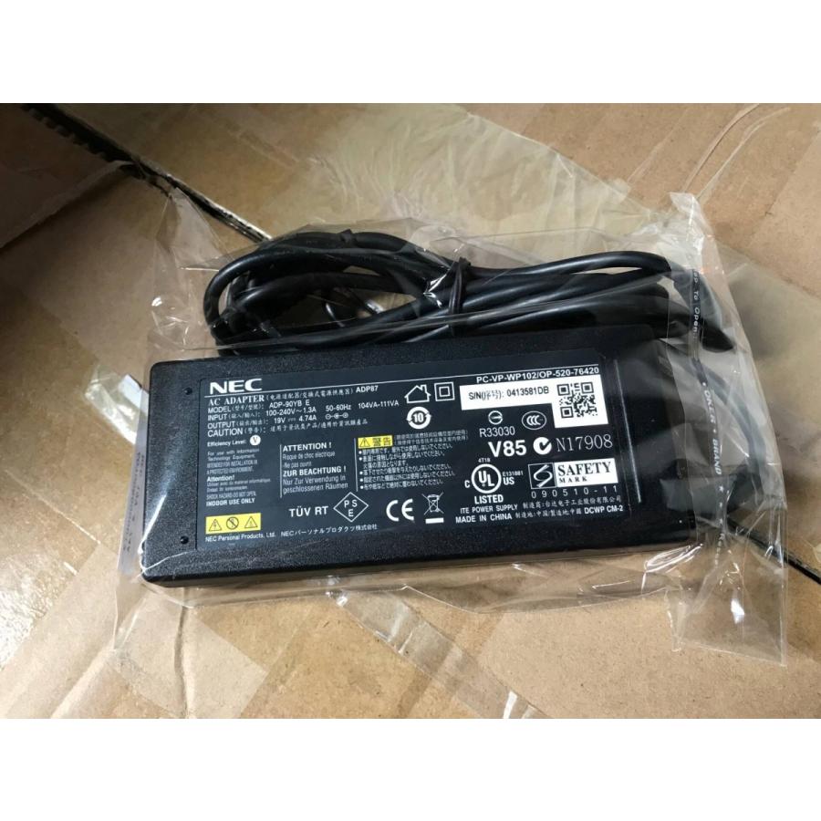 純正新品 NEC 用90W 19V 4.74A PC-VP-WP102 ADP87 ACアダプターPA-1900-35 ADP-90YB E PC-VP-WP129 PC-VP-WP80など通用充電器★PC電源｜melville｜02