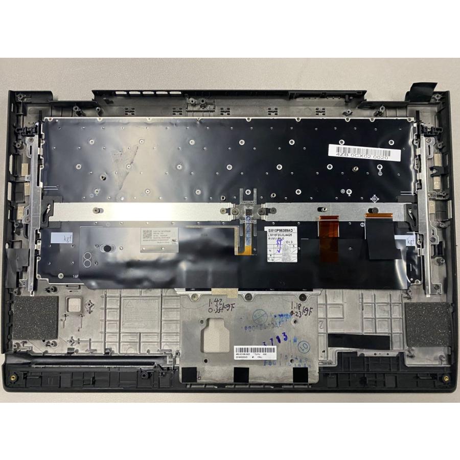 純正新品 Lenovo製 IBM ThinkPad X1 YOGA 3nd用 2018 JP日本語キーボード+パームレスト付 セット バックライト付き SM10P95389 RVWV-89J0 83W003P｜melville｜02