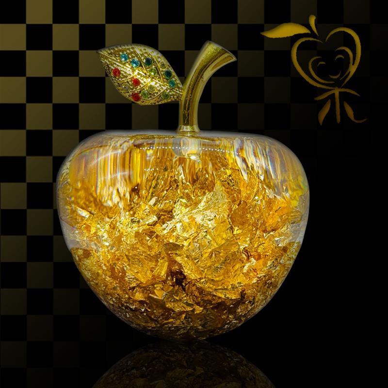 幸福を呼ぶ黄金のリンゴ 金のリンゴ りんご 専用箱付き インテリア 金箔入り 金運アップ 幸福 風水 幸運 おしゃれ 高級感 バレンタイン 開運 C0001 メンバーズマート 通販 Yahoo ショッピング