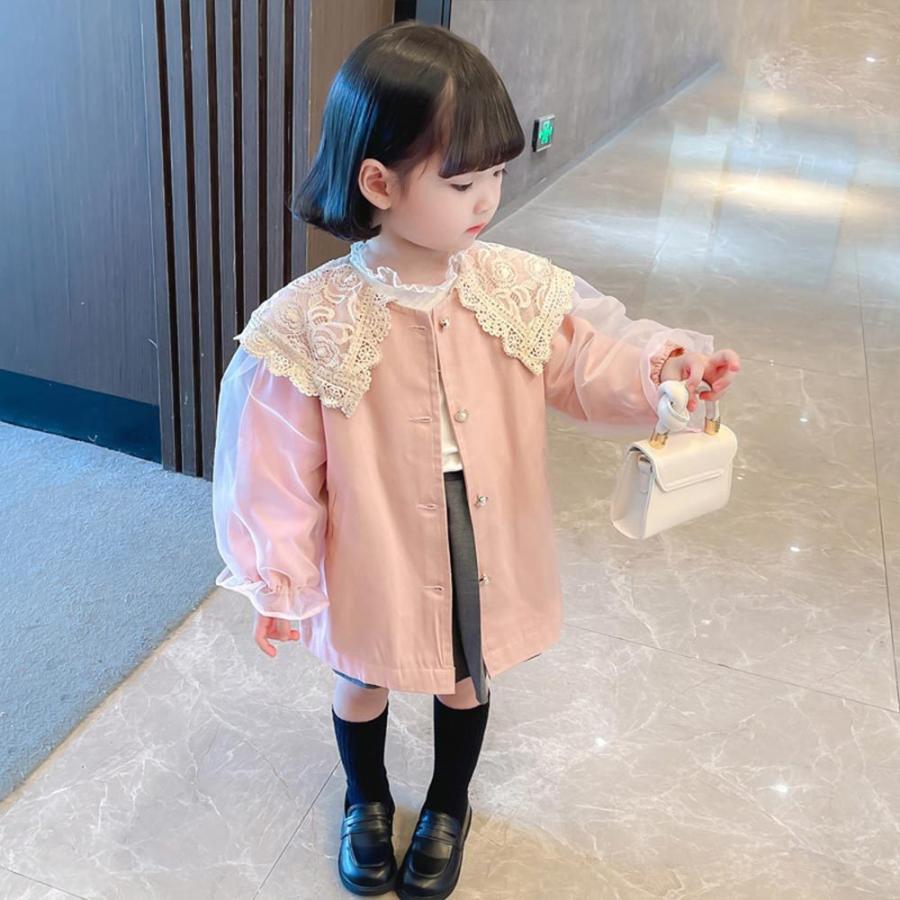 高質で安価 ベビー服 シューズ 2歳 3歳 4歳 5歳 6歳 7歳 8歳 9歳 10歳 ガールズ 女児 子供 秋 春 服 ジャケット 襟 可愛い コート スプリングコート 女の子 ジャンパー 冬 防寒着 90 100 110 1 130 Cm ピンク