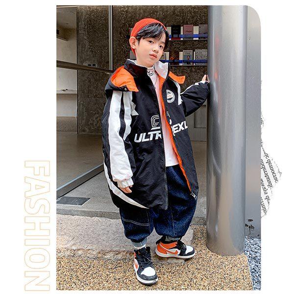 予約販売 男の子 黒 白 ジャケット ロング丈 フード付きジャンパー マウンテンパーカー アウター 子供服 ホワイト ブラック スポーティ カジュアル 防寒防風 冬 おしゃれ 厚手 ジュニア キッズ かっこいい 男子 中学生 小学生 ジャンパー ベビー服 シューズ Smssvg Org
