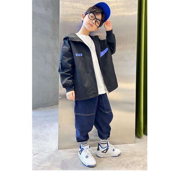ジップアップパーカー 春 子供服 男の子 小学生 22新作 中学生 男子 パーカー ジュニア ブラック おしゃれ ジッパー 長袖 ブルー 薄手 長袖パーカー メンズ かっこいい