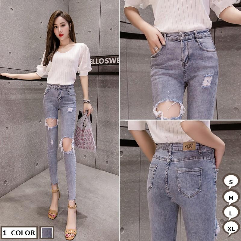 スリム ジーンズ きれいめパンツ 伸縮性 タッセル レディース ズボン ボトムス ダメージ加工 夏 デニム カジュアル フェミニン 脚長効果 Rage009 メメメクラゲ 通販 Yahoo ショッピング