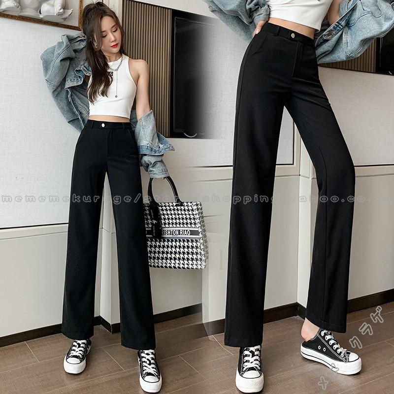 ズボン 夏 レディース ボトムス 上品 着痩せ オシャレ ロング丈 カジュアル 通勤 無地 ロングパンツ お呼ばれ おしゃれ 韓国ファッション Ragehzj メメメクラゲ 通販 Yahoo ショッピング