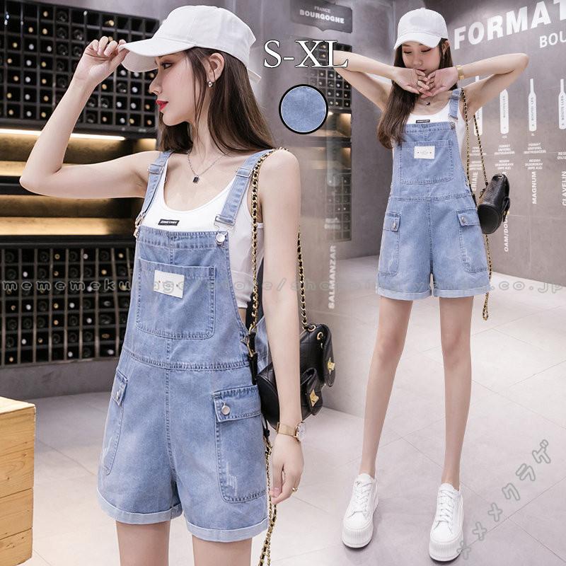 オールインワン サロペット レディース ショートサロペット サロペットパンツ オーバーオール カジュアル おしゃれ ゆったり 春夏秋 コーデ 無地 Ragehzj メメメクラゲ 通販 Yahoo ショッピング