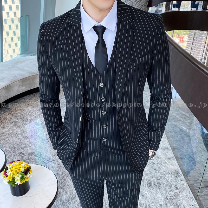 スーツ メンズ カジュアルスーツ メンズスーツ フォーマル ストライプ ビジネススーツ オフィス 通勤 ブレザー メンズ 結婚式 送料無料 オシャレ Ragehzj 2 メメメクラゲ 通販 Yahoo ショッピング