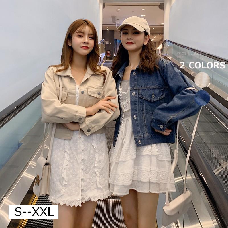 メメクラゲ デニムジャケット ショート丈 アウター レディース ジャケット 韓国風 きれいめ 大きいサイズ 可愛い レトロ おしゃれ Ragemy メメメクラゲ 通販 Yahoo ショッピング