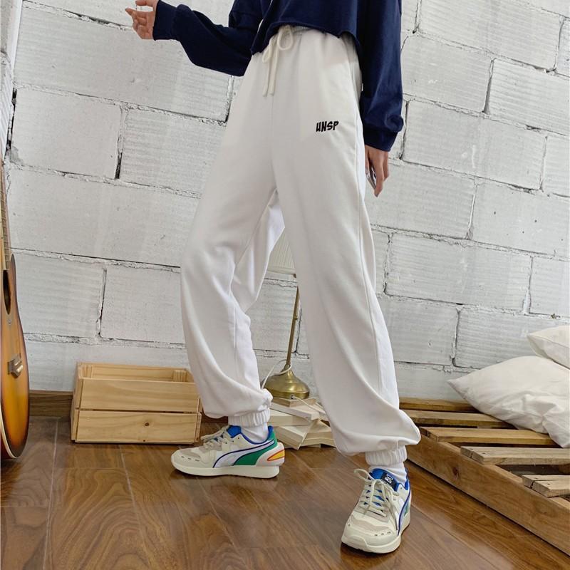 ワイドパンツ レディース 運動 スウェットパンツ ロングパンツ カジュアル 九分丈 ハイウエスト ボトムス 韓国風 ゆったり お洒落 Rageron1901 メメメクラゲ 通販 Yahoo ショッピング