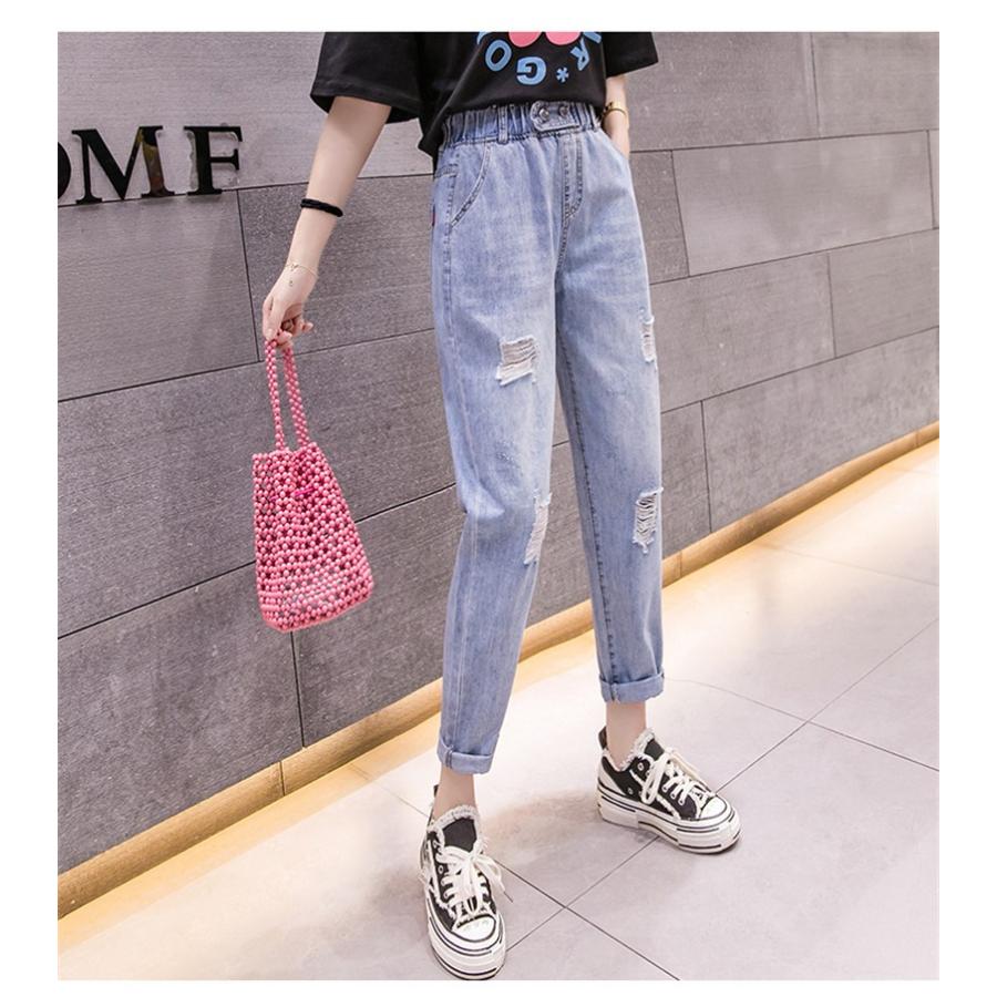 デニムパンツ レディース 春夏 ゆったり 九分丈 ダメージジーンズ ハイウエスト 韓国風 シンプル 大きいサイズ オシャレ ストレートパンツ Ragexy190 メメメクラゲ 通販 Yahoo ショッピング