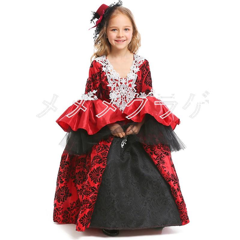 万聖節 コスチューム コスプレ 子供用 ワンピース 女の子 ドレス きれいね ヴァンパイア 中世風 楽器 手芸 コレクション イベント服 キャラクター変装 W19sj きれいね 舞台仮装 女の子 メメメクラゲ