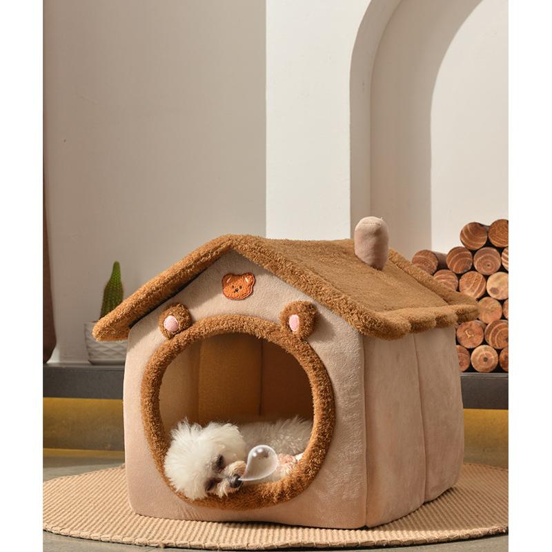 ペット用ベッド,非常に柔らかく洗える豪華な犬小屋,深い眠りのための犬